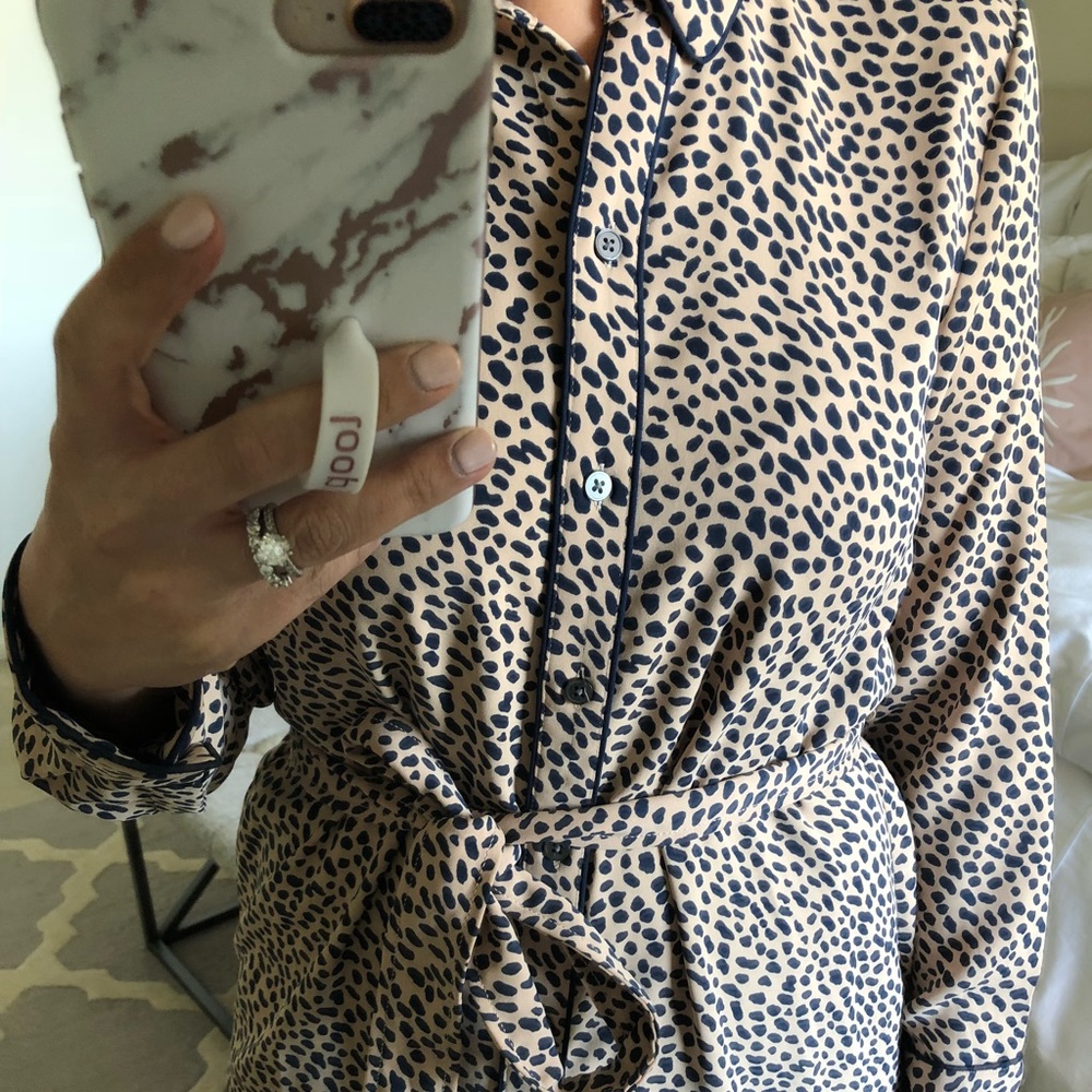 Ann Taylor Leopard Shirtdress - Picture 3 of 5